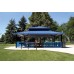 Four Side Shelter Double Tier TG Deck 29 ga Metal Roof Square 38 foot