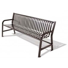 4 foot JACKSON BENCH with BACK VERTICAL SLAT Powdercoated