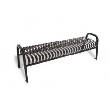 6 foot JACKSON BENCH With BACK VERTICAL SLAT Powdercoated