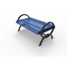 4 foot DURHAM BENCH withOUT BACK RECYCLED GRAY Powdercoated FRAME