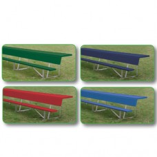 7.5 foot Portable Bench with back colored