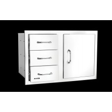 DOOR 3 DRAWER COMBO 30 inch with reveal