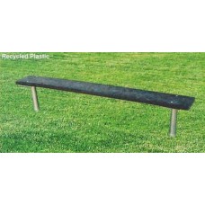 6 foot Recycled Plank Bench without Back Inground